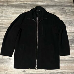 Calvin Klein Men's XL Dress Coat Wool Double Sipper Overcoat